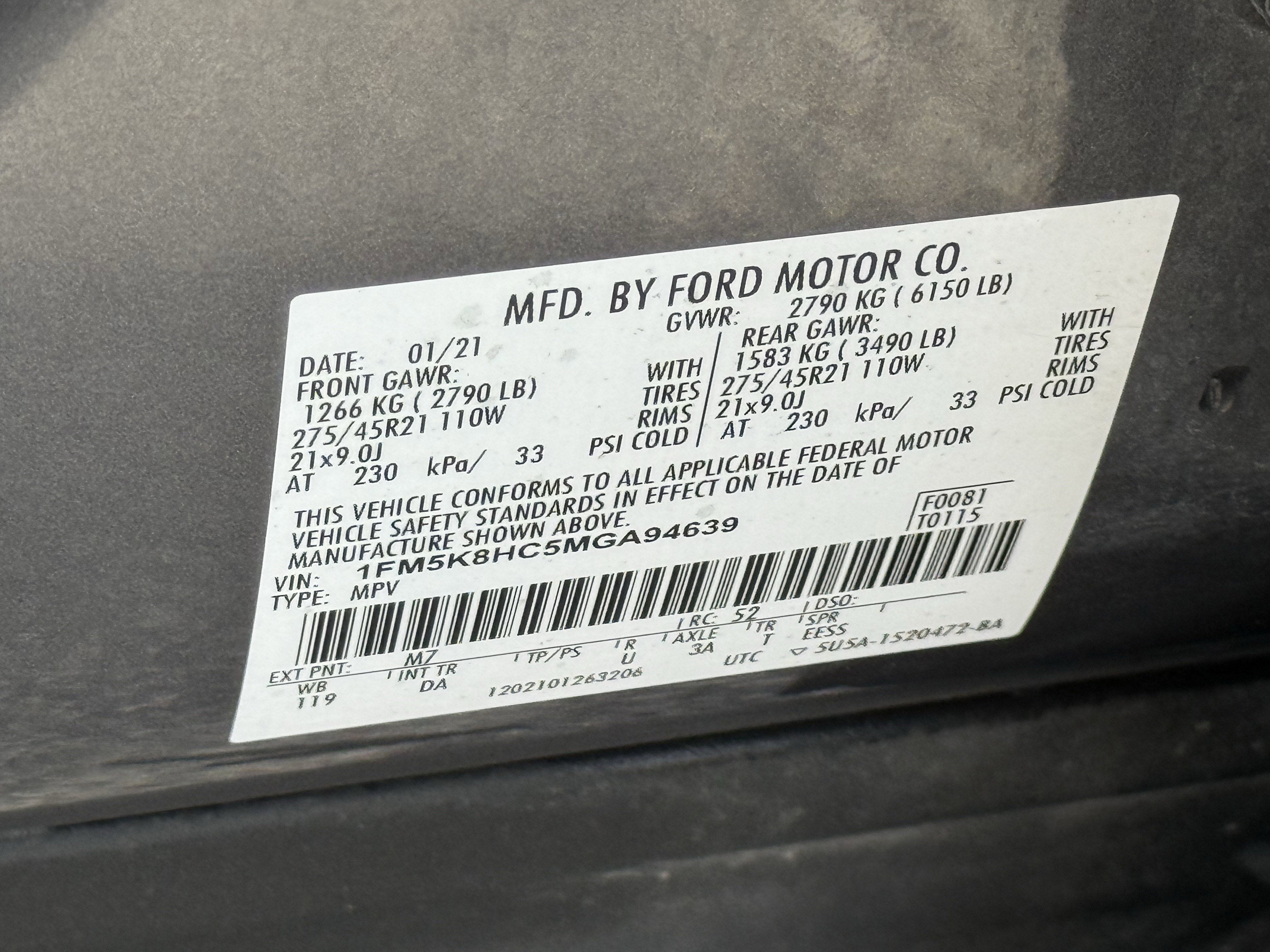 2021 Ford Explorer Platinum