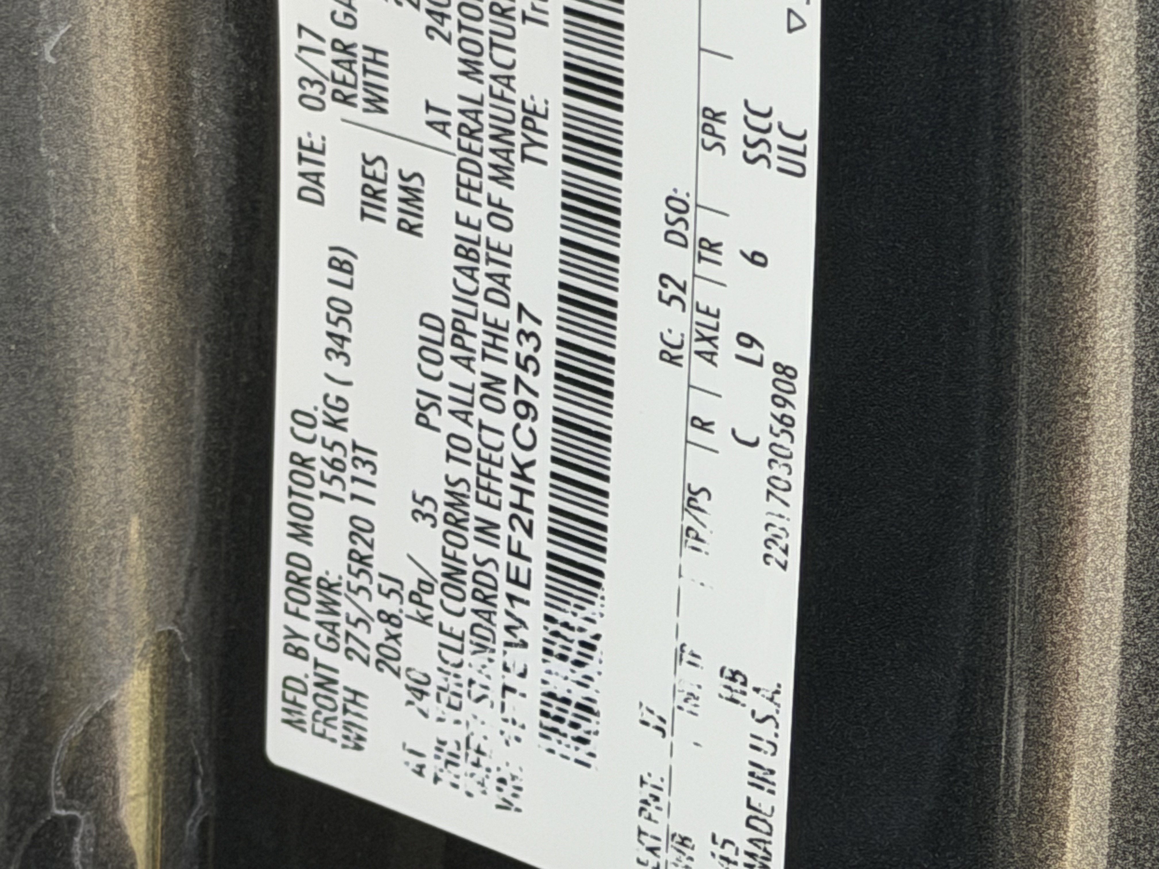 2017 Ford F-150 Lariat