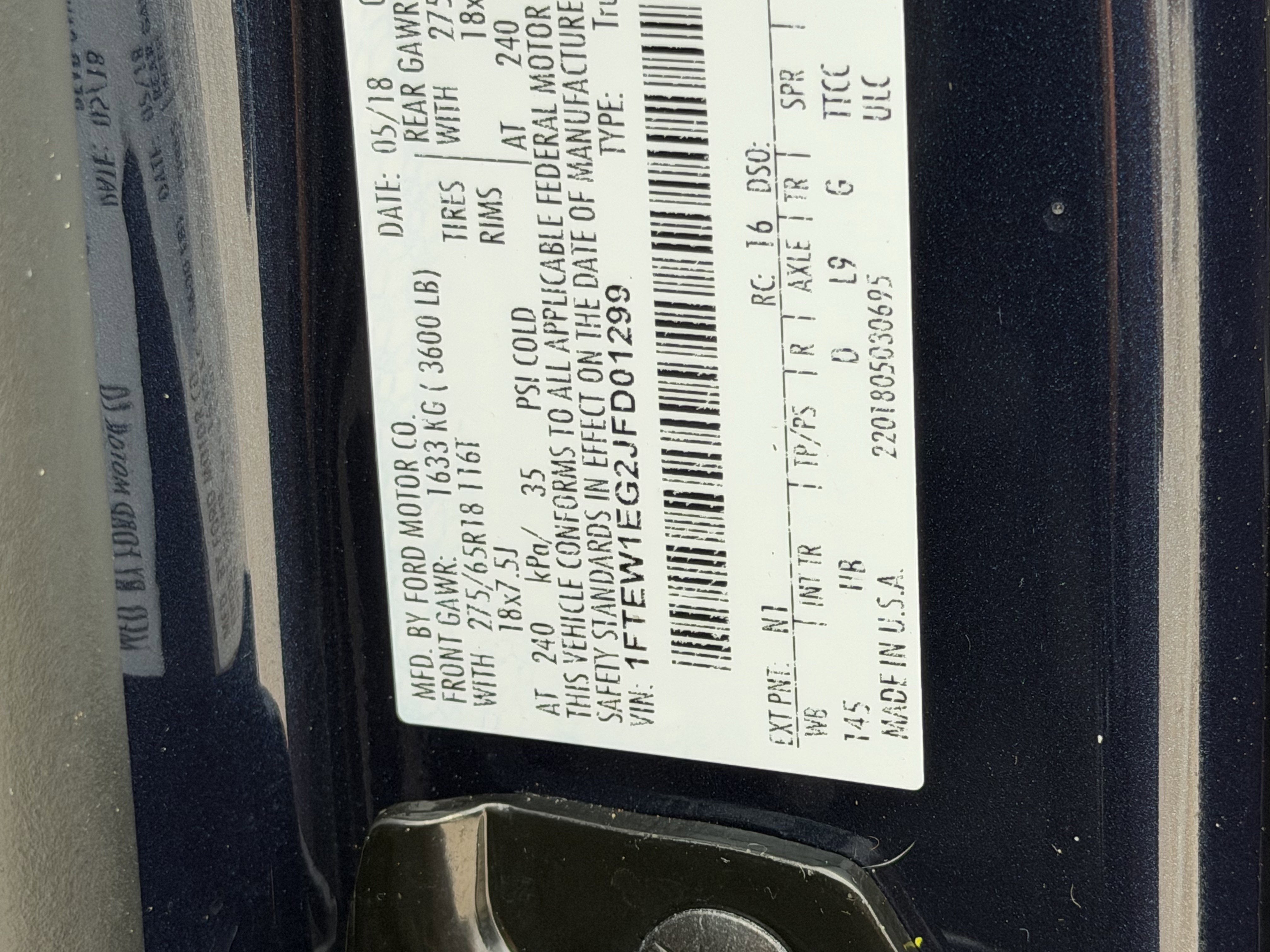 2018 Ford F-150 LARIAT