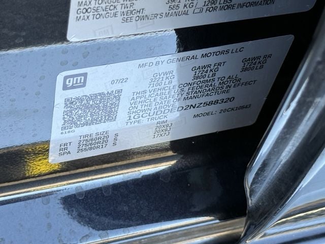 2022 Chevrolet Silverado 1500 4WD Crew Cab Standard Bed LT