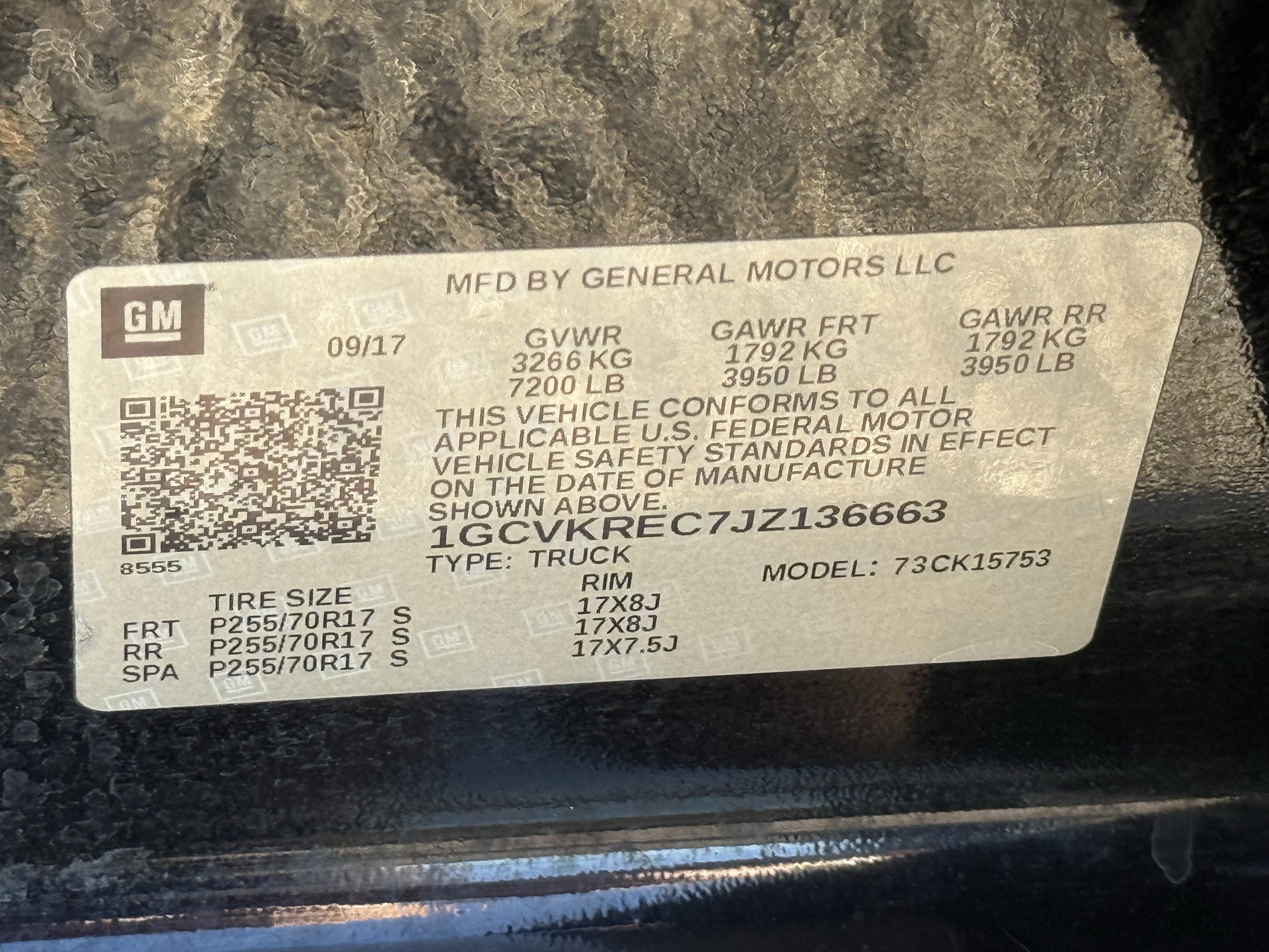 2018 Chevrolet Silverado 1500 1LT