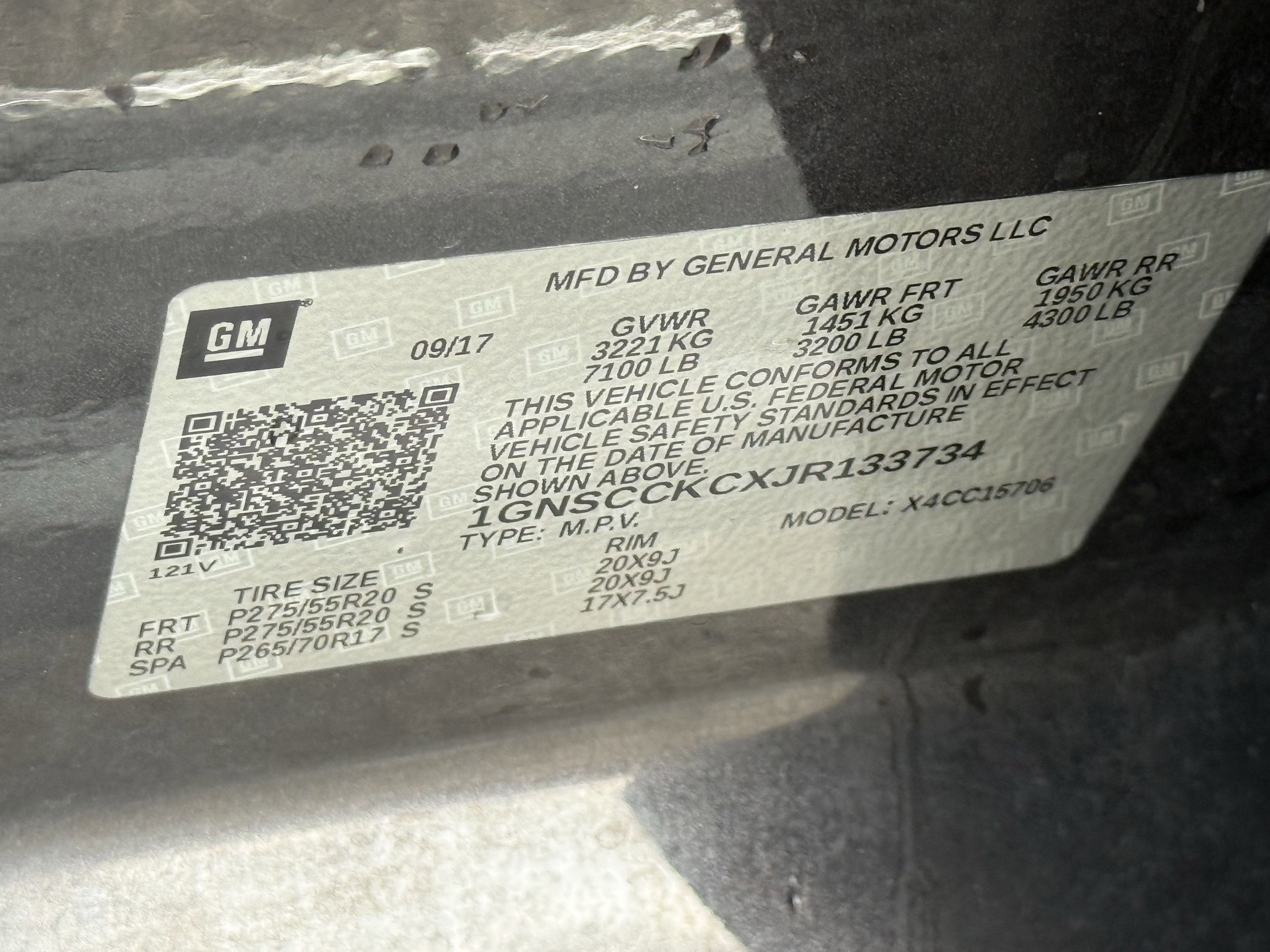 2018 Chevrolet Tahoe Premier