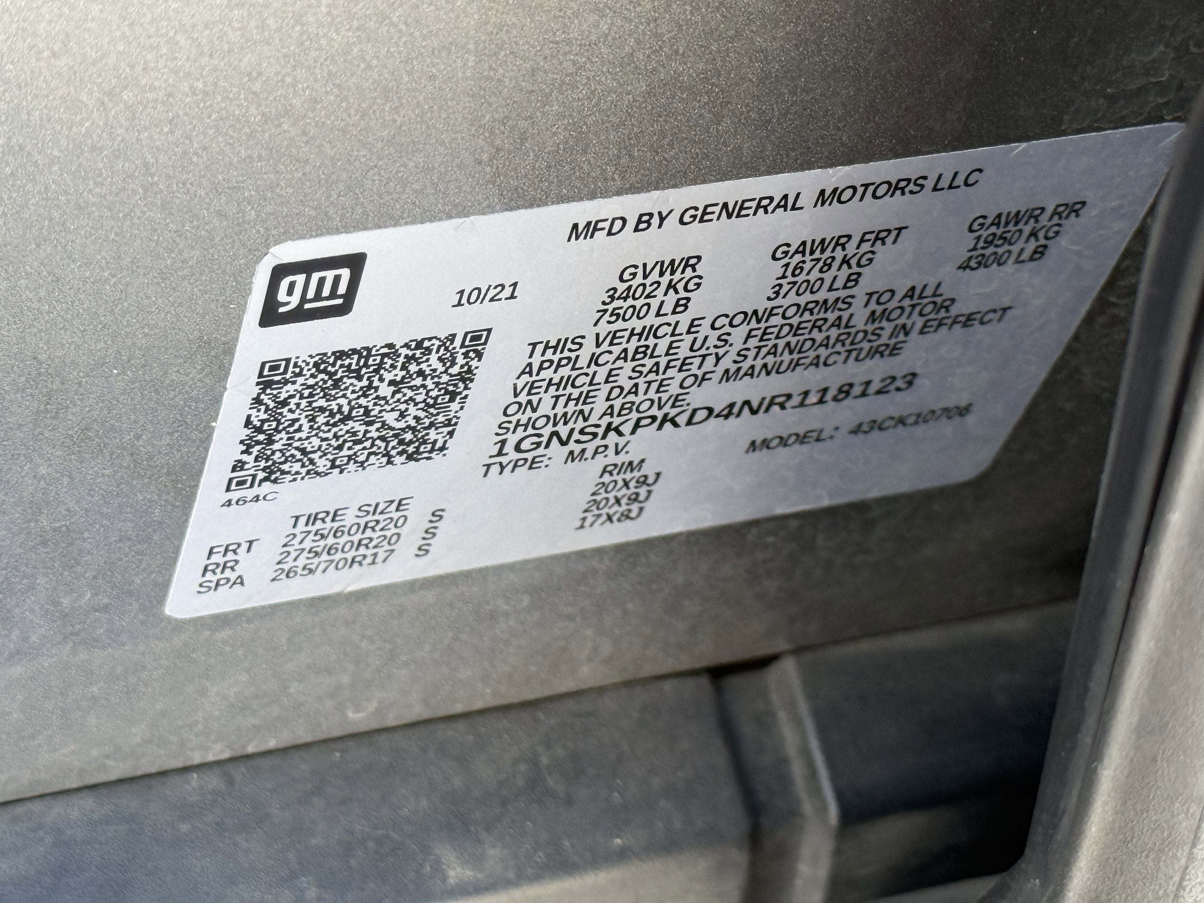 2022 Chevrolet Tahoe 4WD Z71