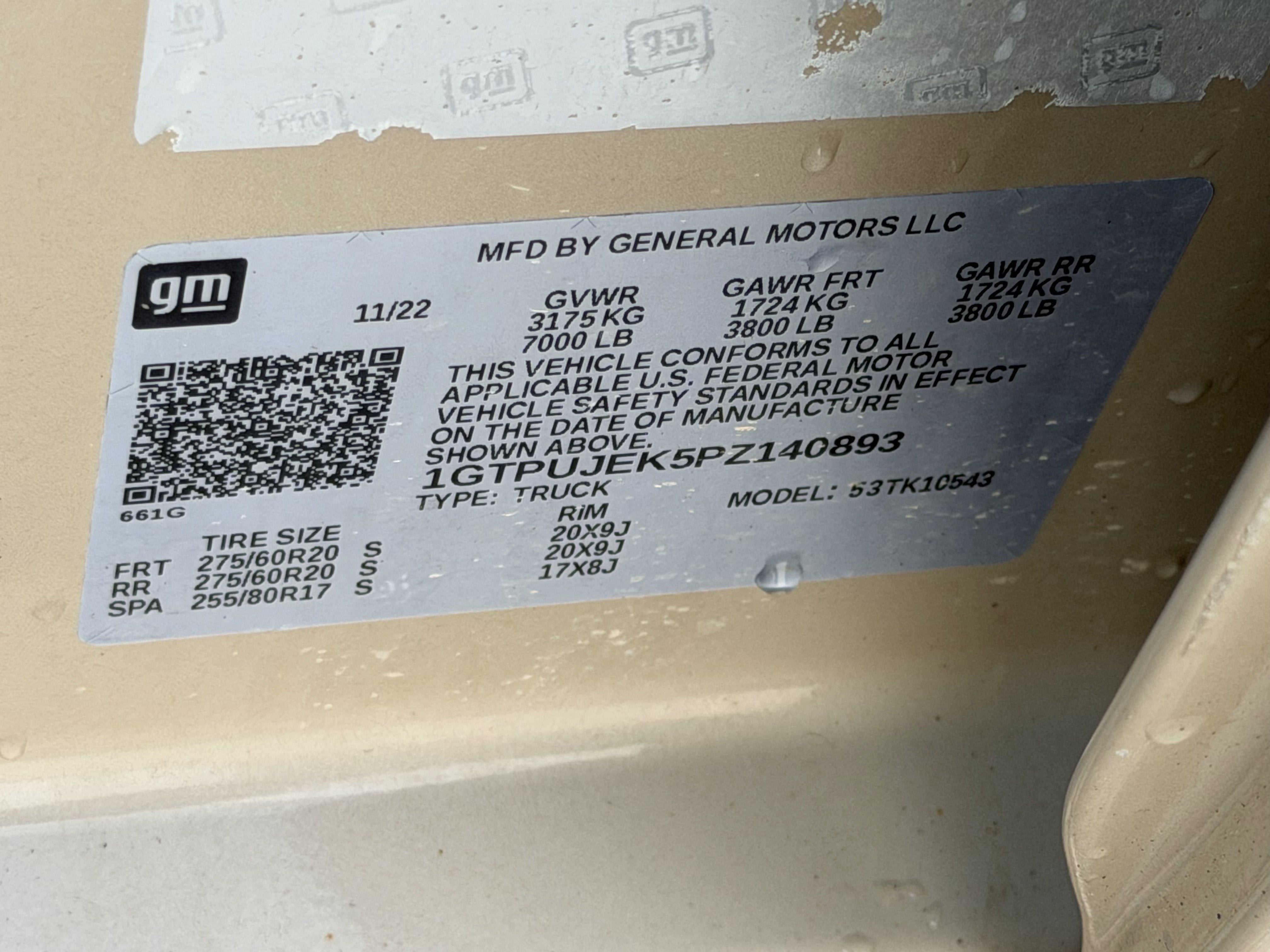 2023 GMC Sierra 1500 4WD Crew Cab Short Box Elevation with 3VL