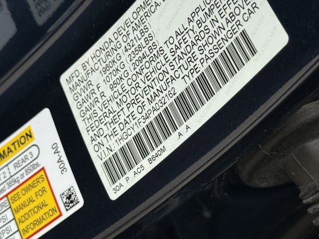 2023 Honda Accord EX