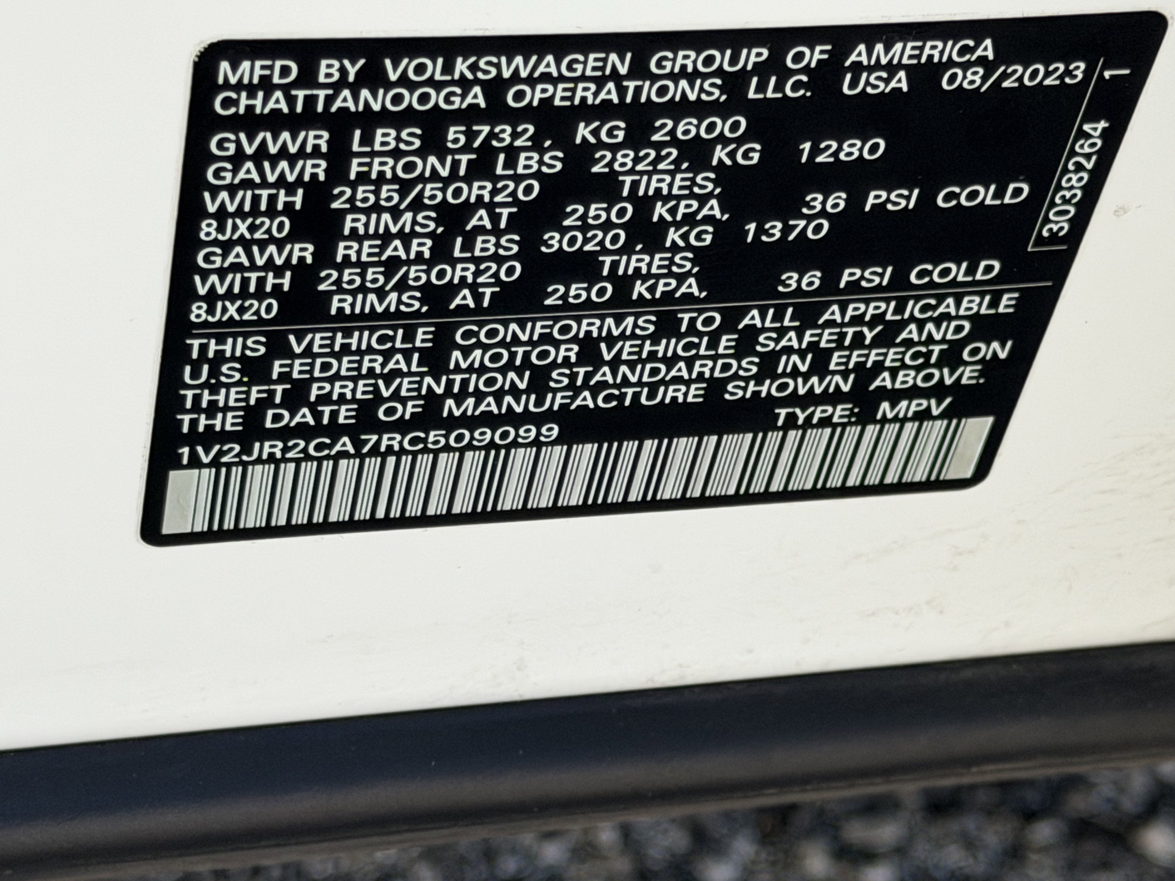 2024 Volkswagen Atlas 2.0T SE w/Technology