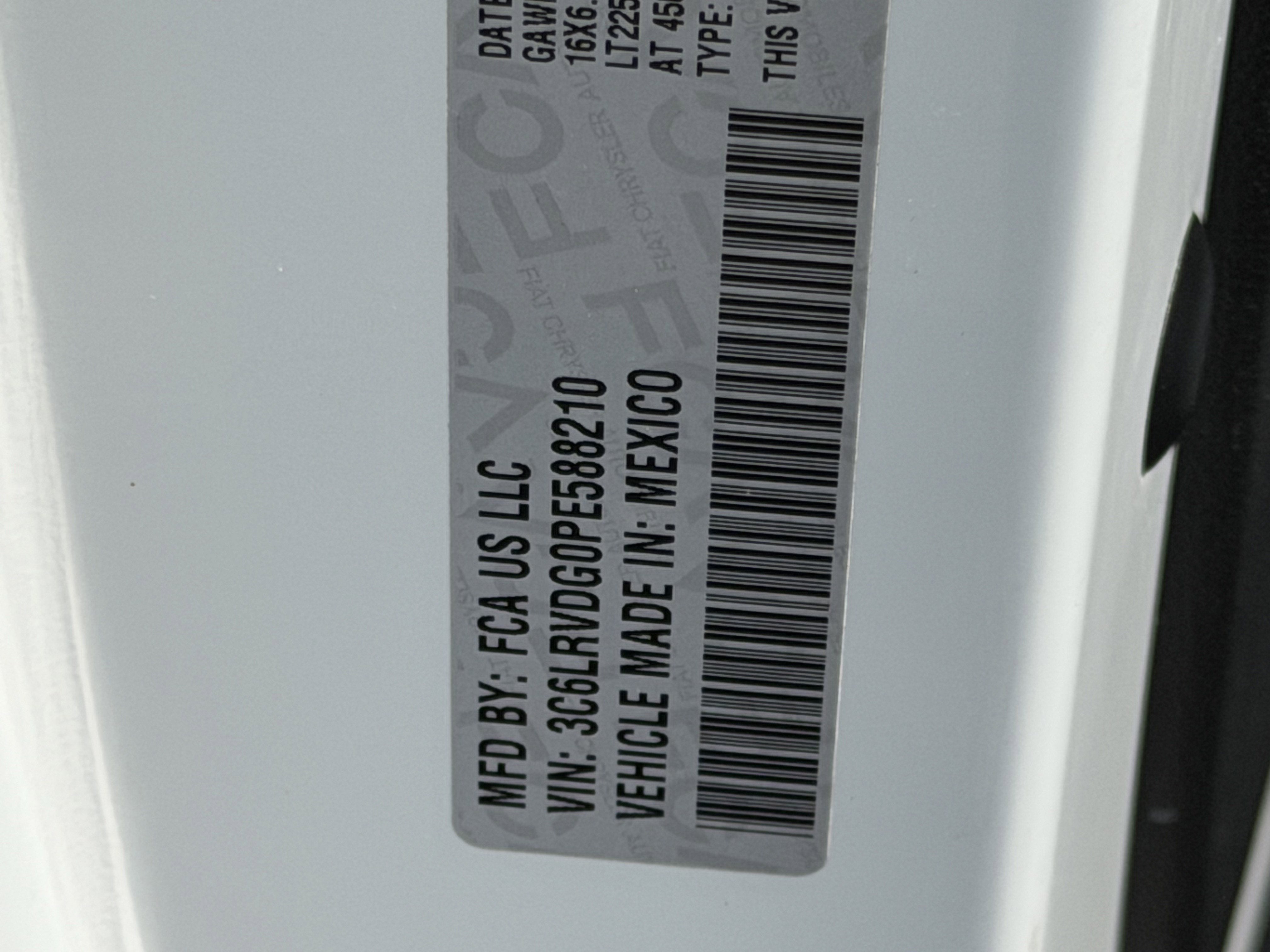 2023 RAM ProMaster 2500 Cargo Van High Roof 159' WB