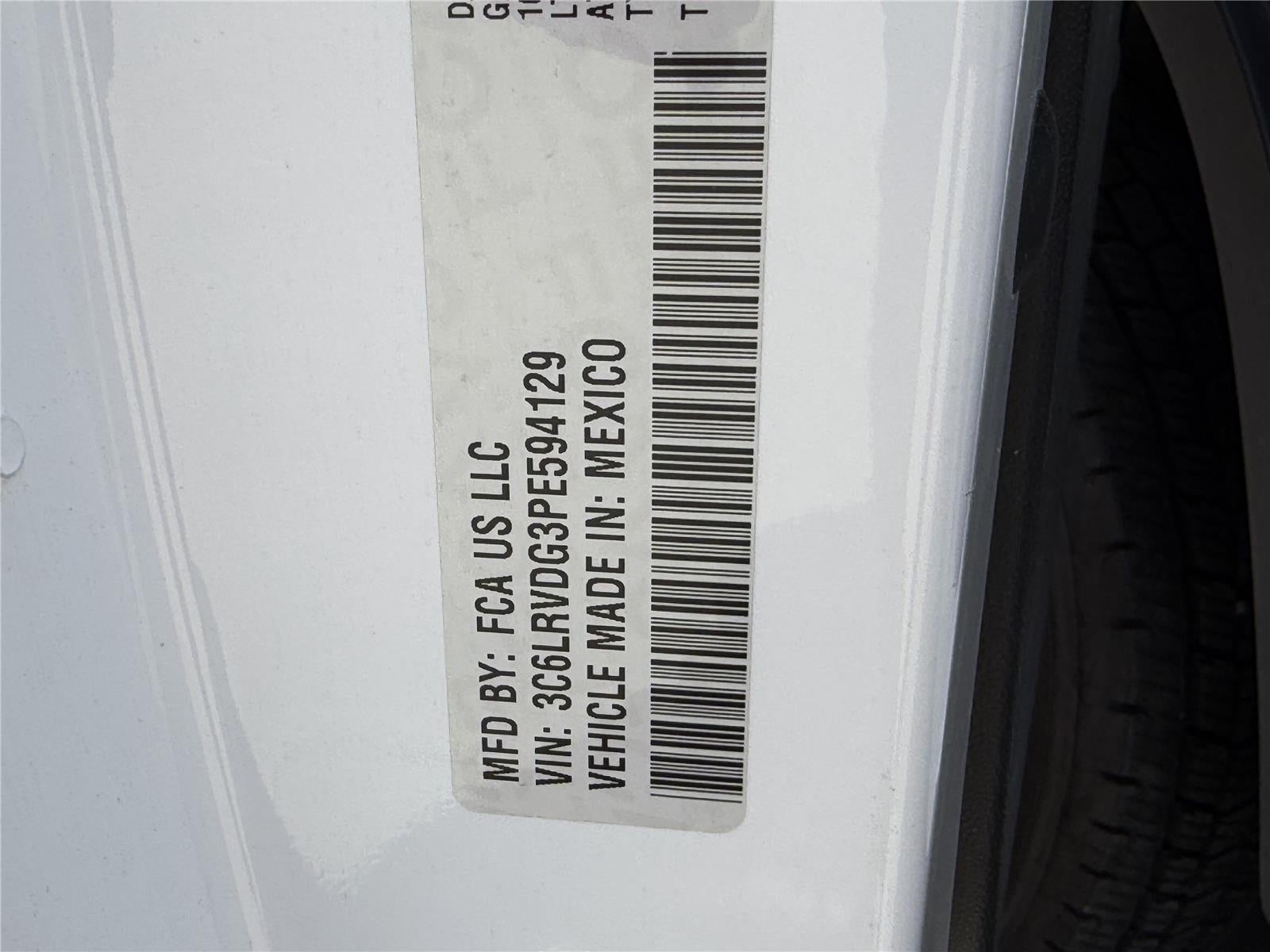 2023 RAM ProMaster Cargo Van Cargo Van High Roof 159' WB