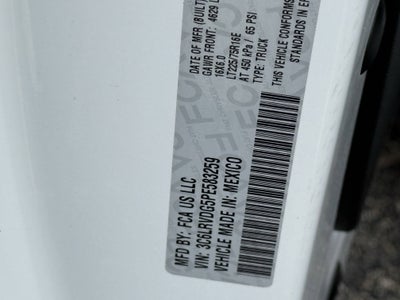 2023 RAM ProMaster 2500 Cargo Van High Roof 159' WB