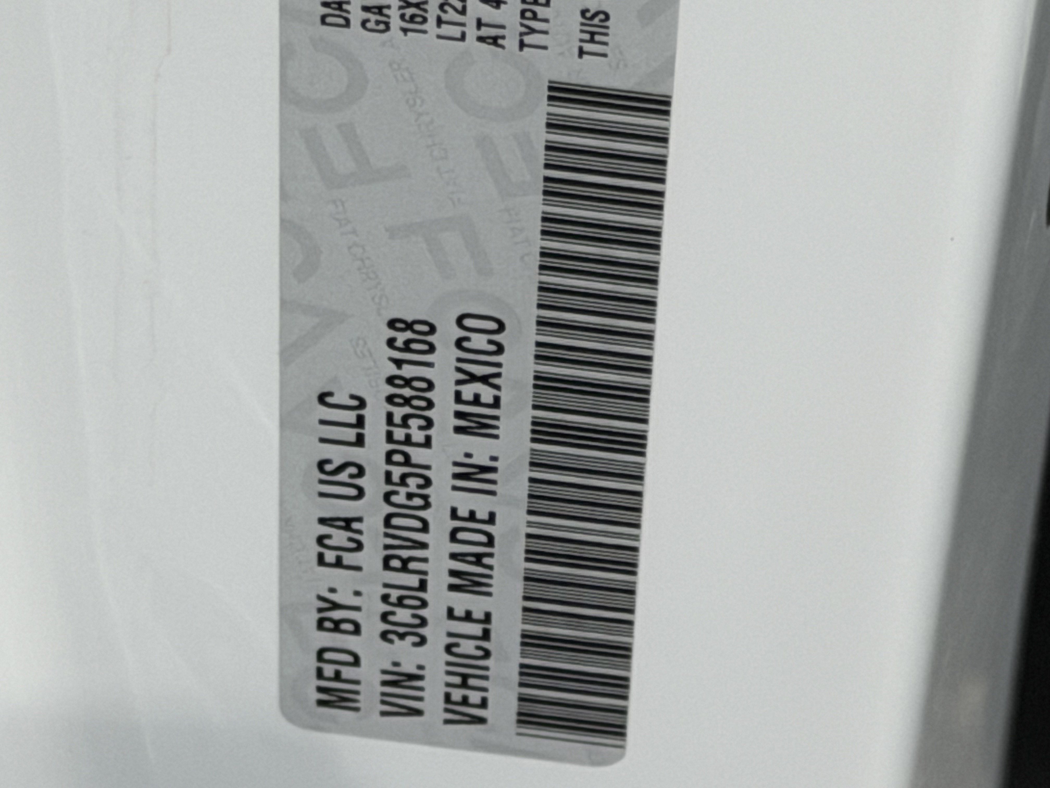 2023 RAM ProMaster 2500 Cargo Van High Roof 159' WB