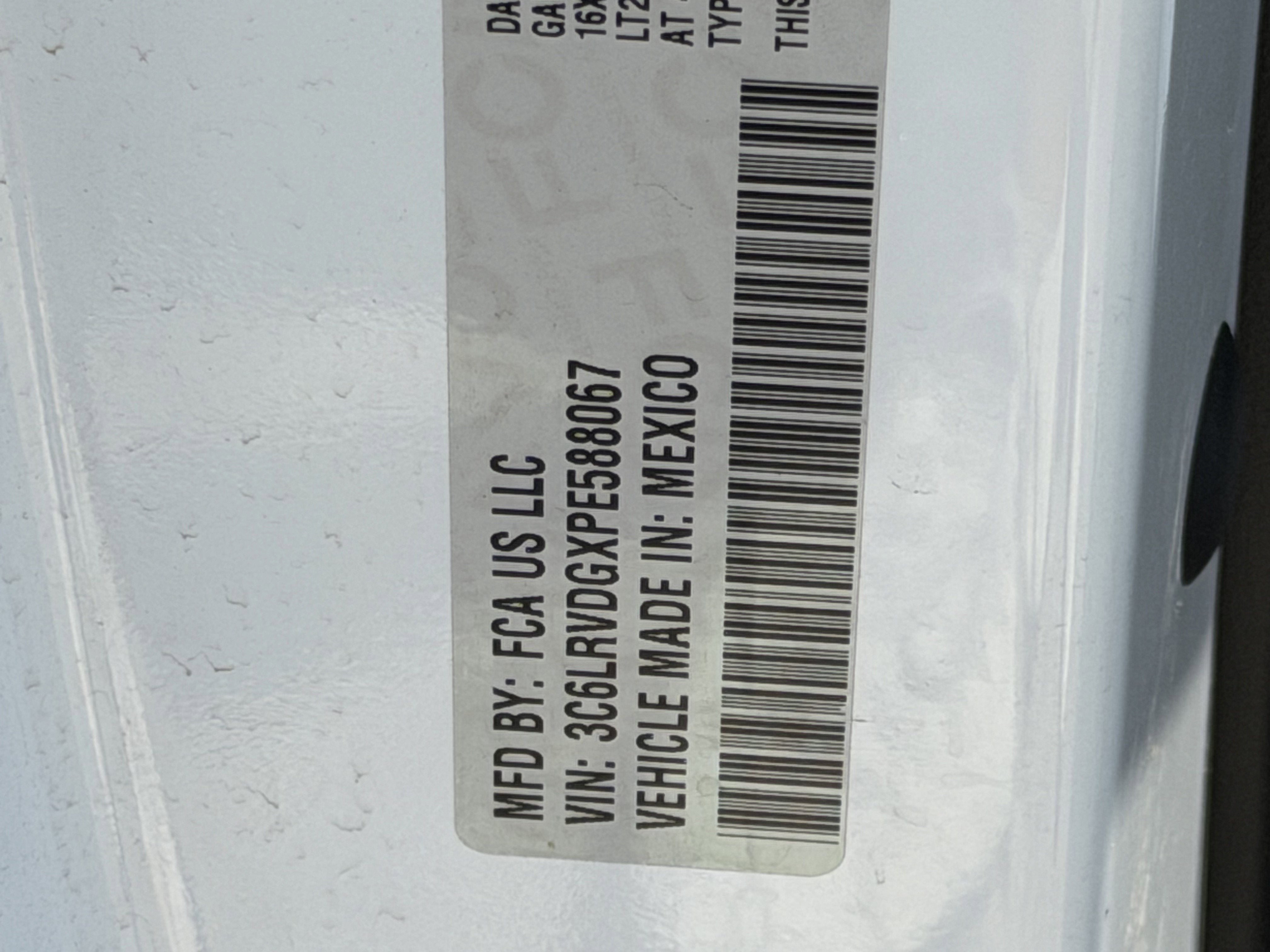 2023 RAM ProMaster 2500 Cargo Van High Roof 159' WB