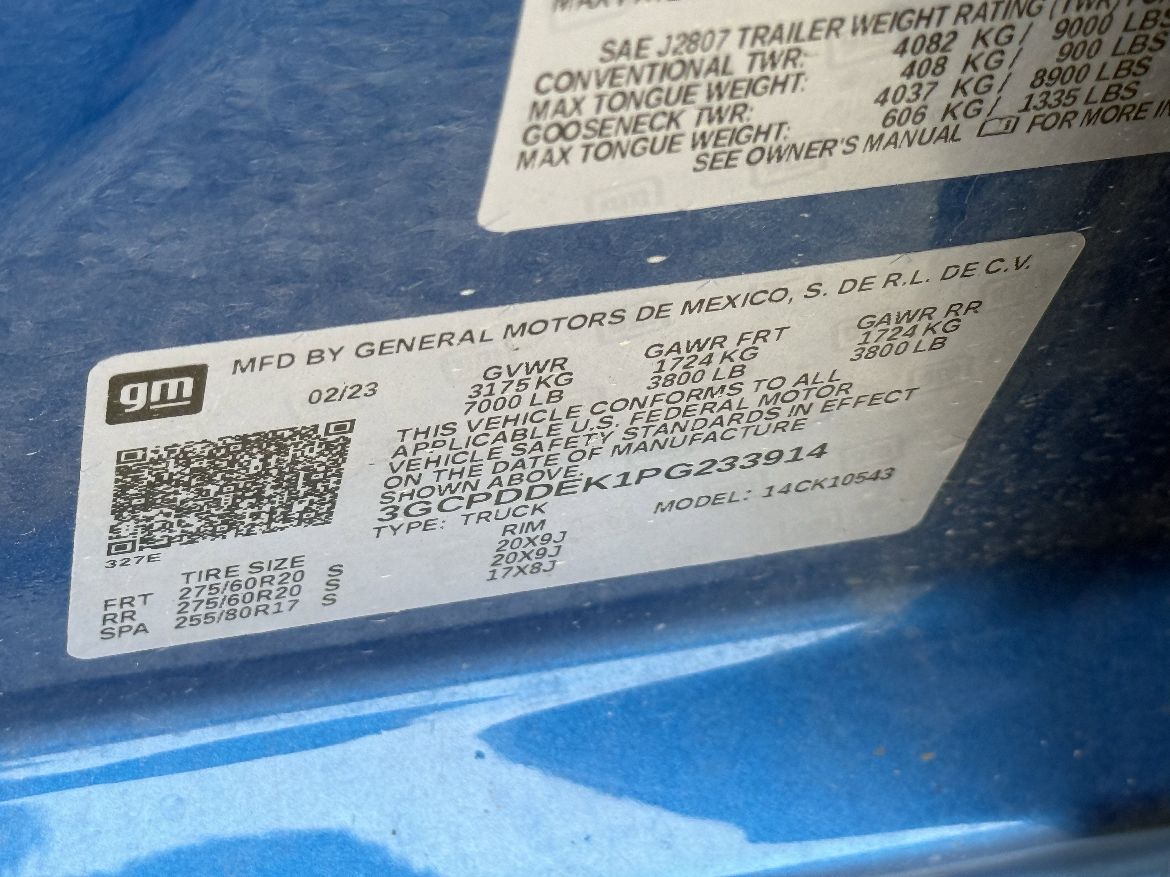 2023 Chevrolet Silverado 1500 4WD Crew Cab Standard Bed LT