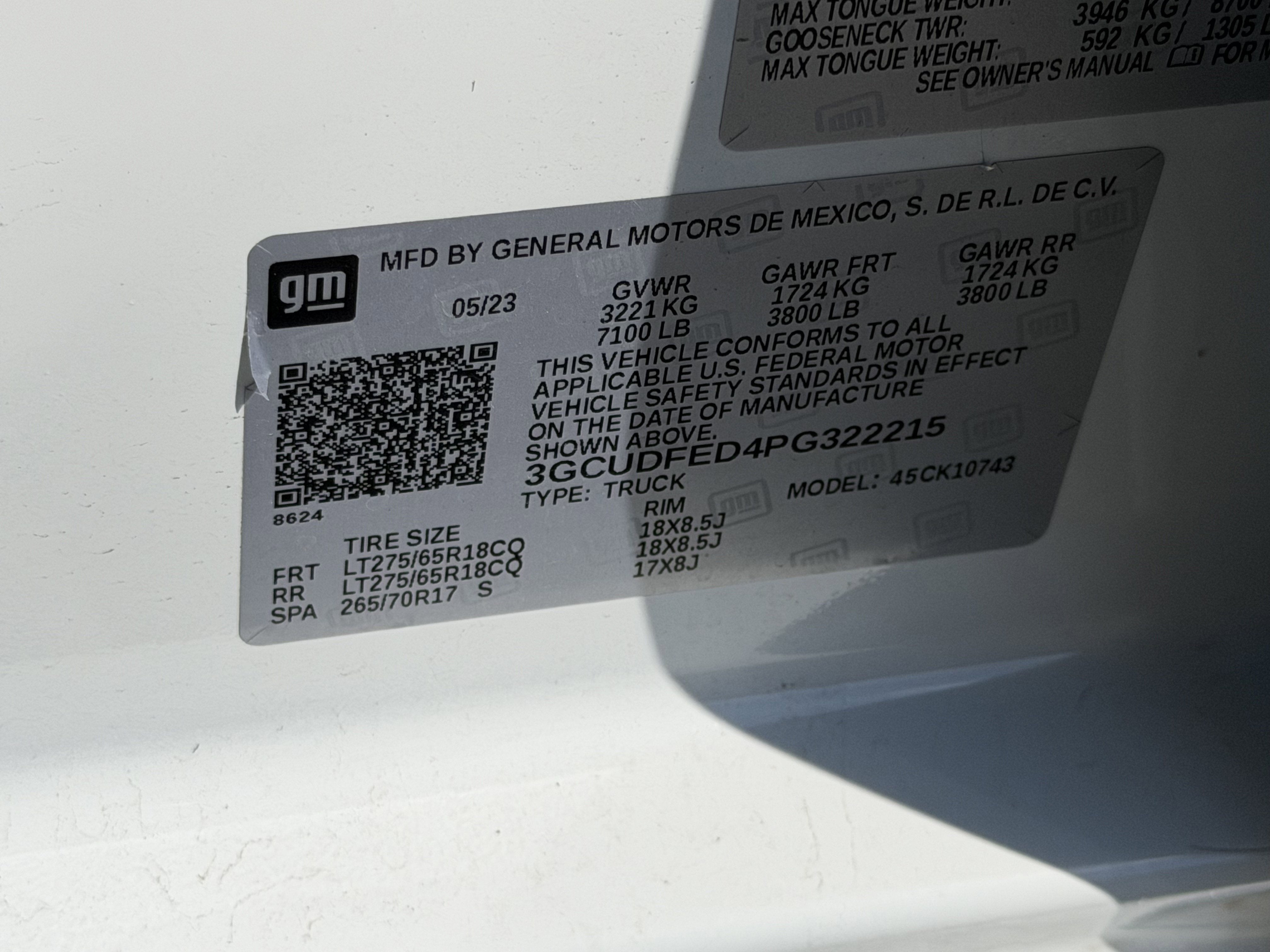 2023 Chevrolet Silverado 1500 4WD Crew Cab Standard Bed LT Trail Boss