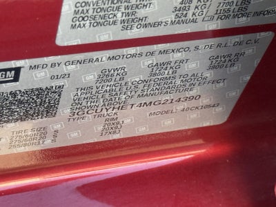 2021 Chevrolet Silverado 1500 4WD Crew Cab Short Bed High Country