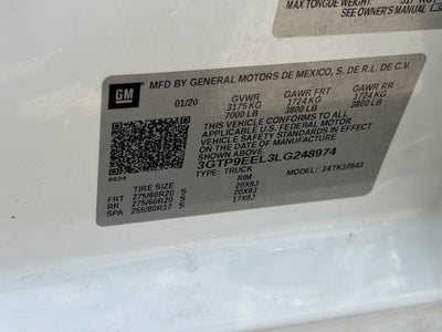 2020 GMC Sierra 1500 4WD Crew Cab Short Box AT4