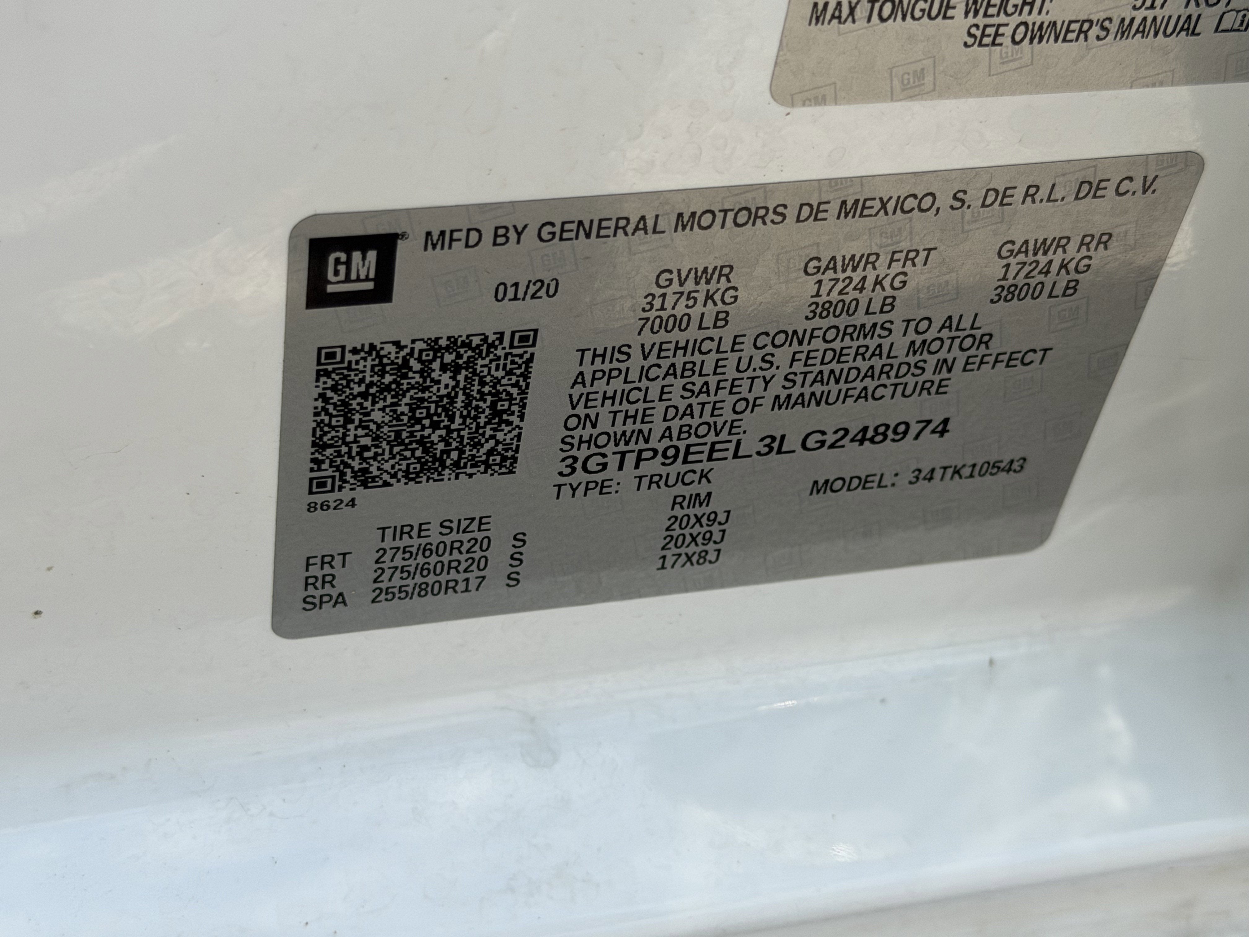 2020 GMC Sierra 1500 4WD Crew Cab Short Box AT4