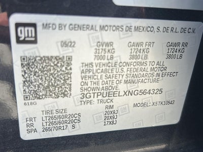 2022 GMC Sierra 1500 AT4
