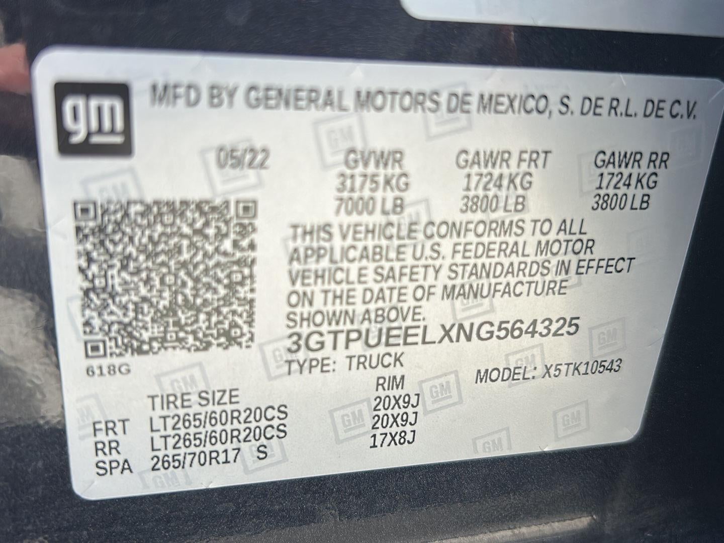 2022 GMC Sierra 1500 AT4