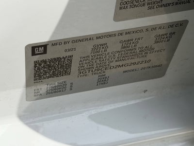 2021 GMC Sierra 1500 4WD Crew Cab Short Box Elevation