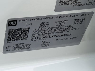 2023 GMC Sierra 1500 4WD Crew Cab Short Box AT4X