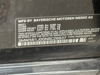 2022 BMW 330i PREMIUM 2.0T RWD LUXURY SEDAN