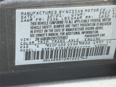 2022 Nissan Sentra S