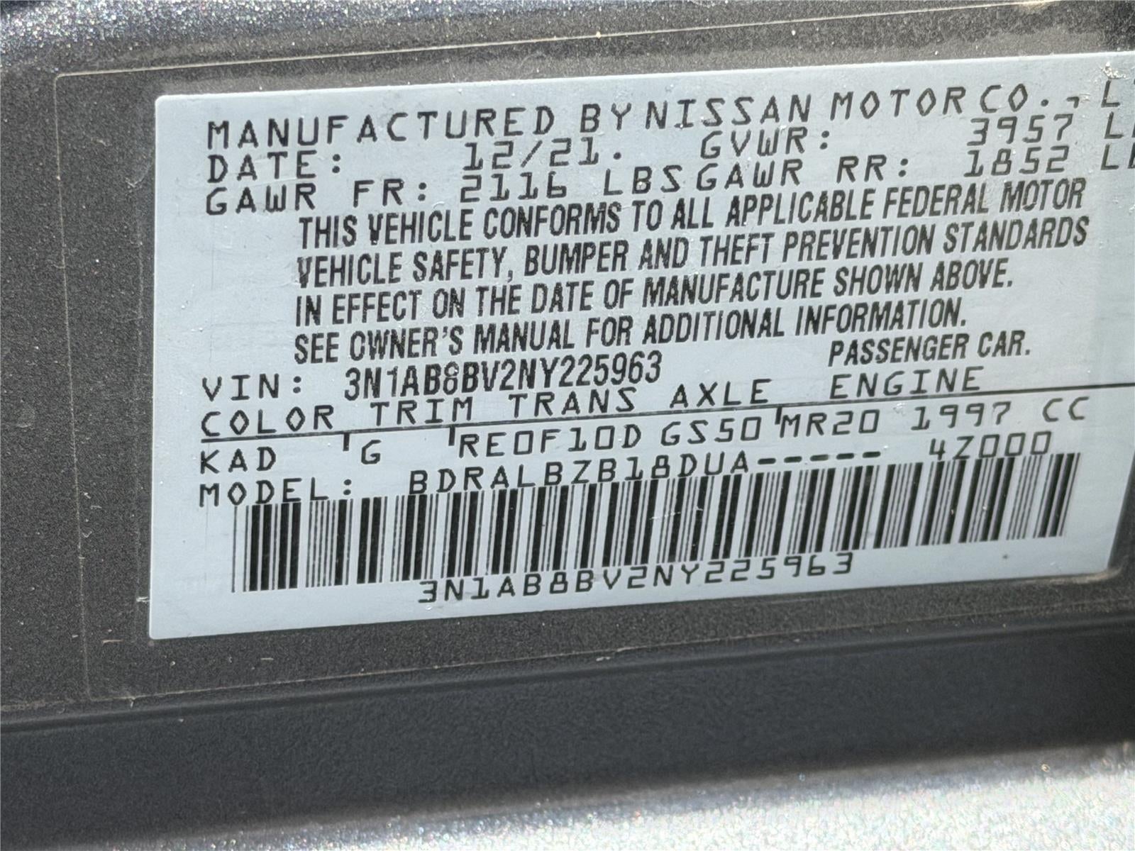 2022 Nissan Sentra S
