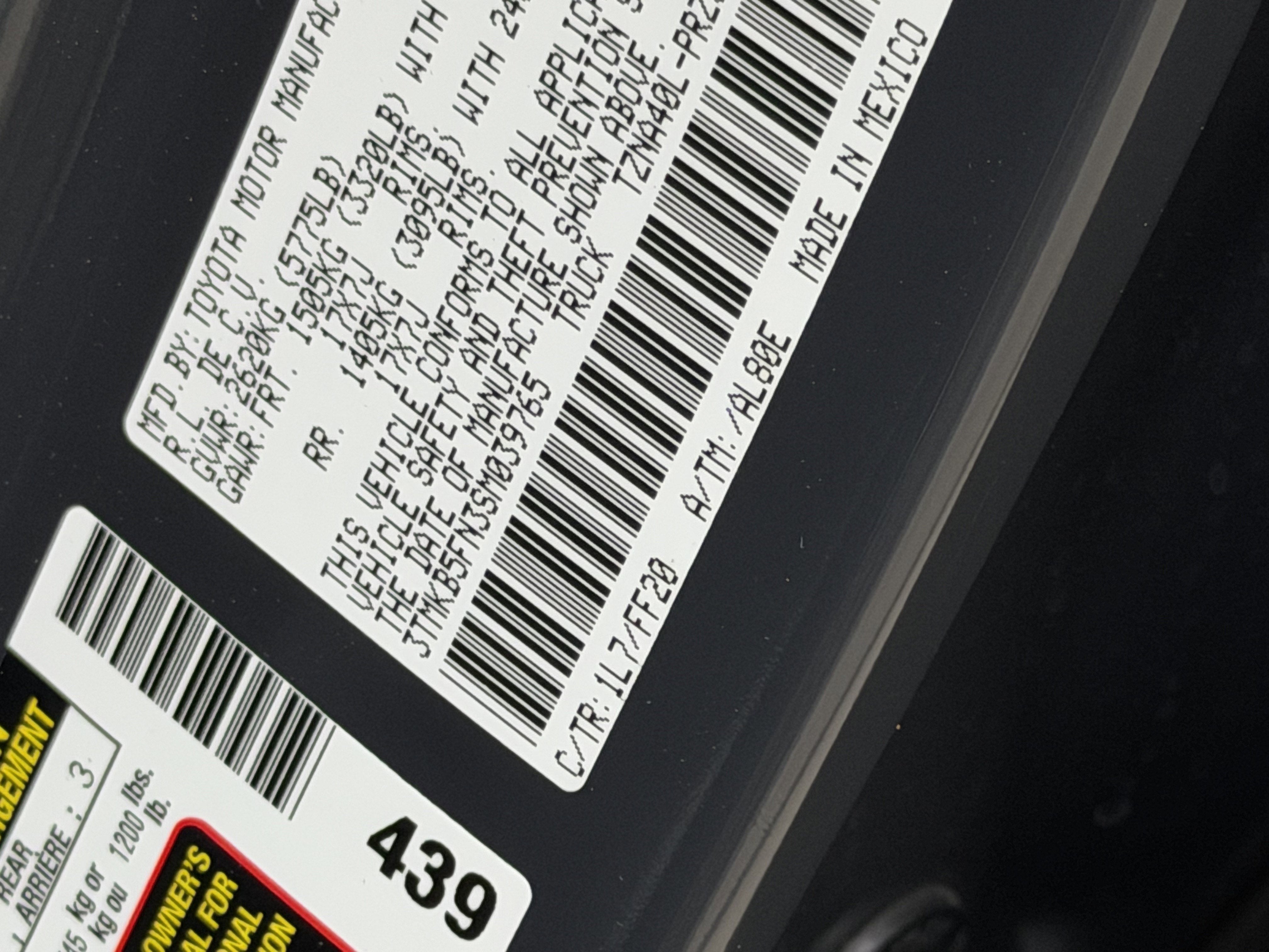 2025 Toyota Tacoma SR5