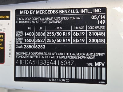 2014 Mercedes-Benz M-Class ML 350