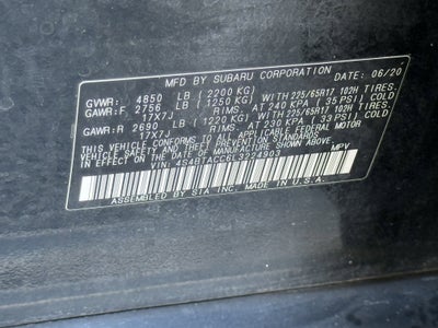 2020 Subaru Outback Premium