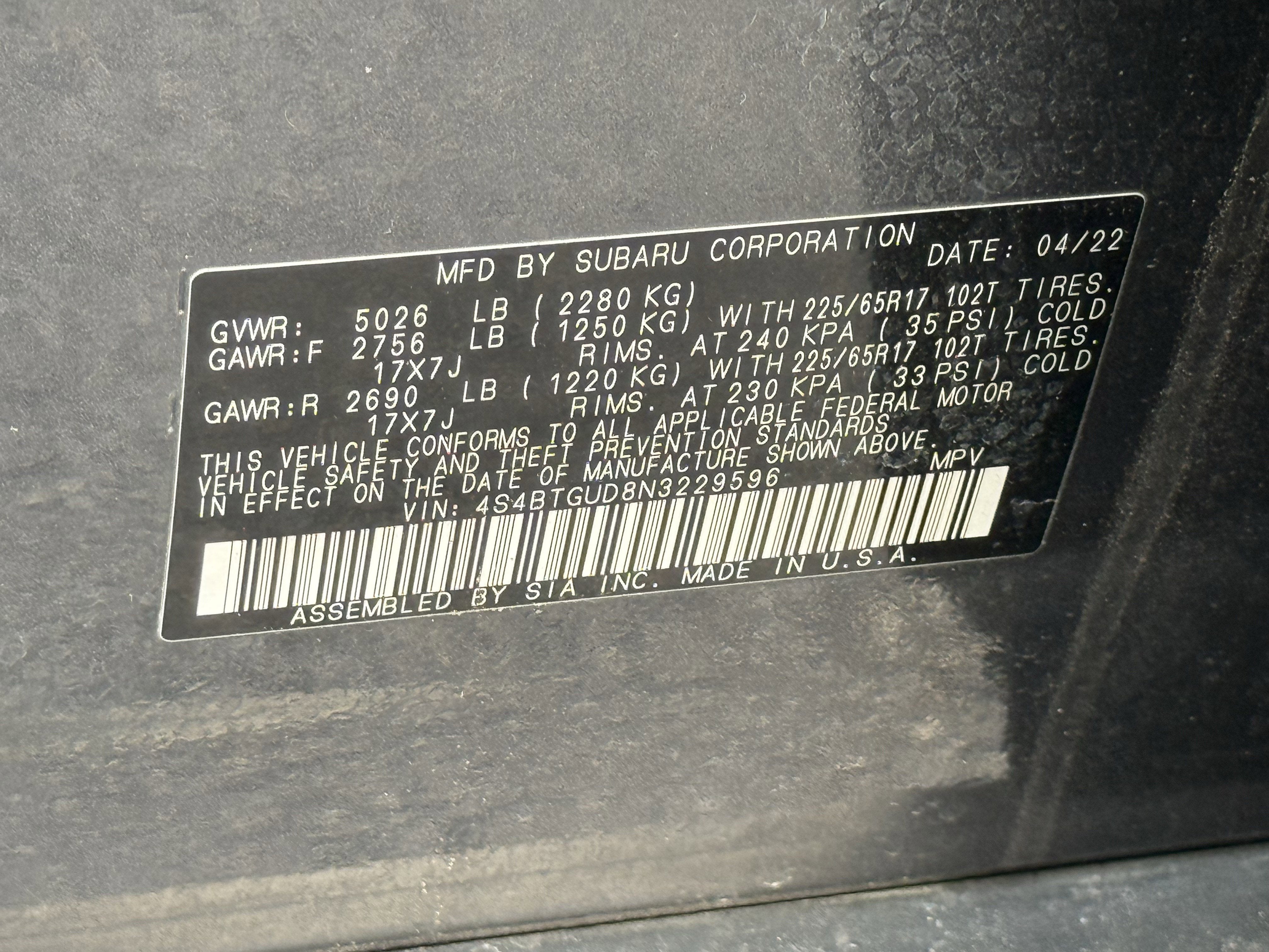 2022 Subaru Outback Wilderness