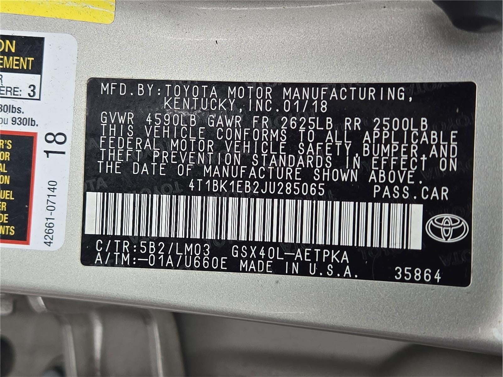2018 Toyota Avalon Limited