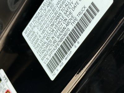 2022 Honda Ridgeline Black Edition