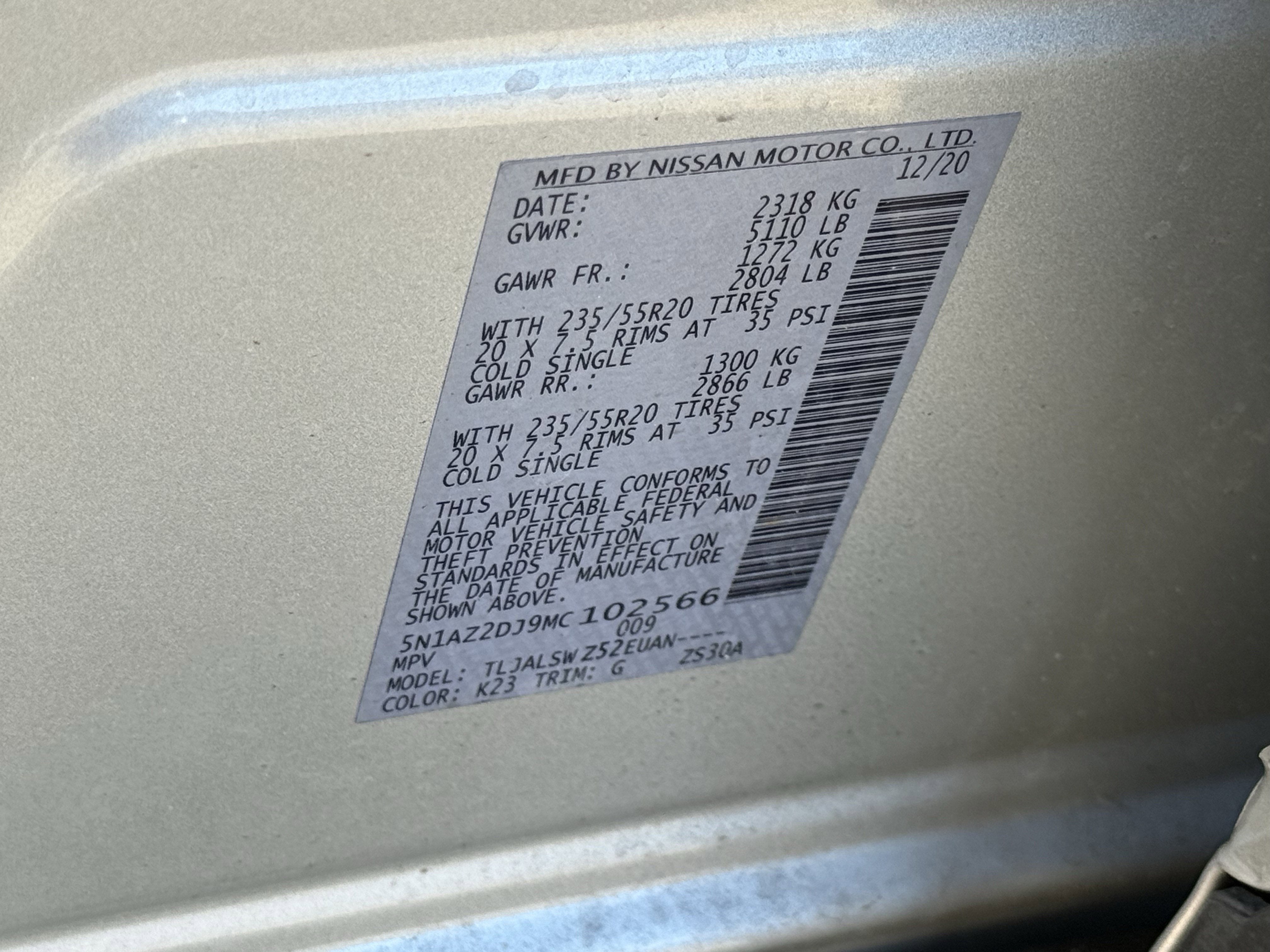 2021 Nissan Murano Platinum FWD