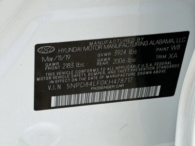 2019 Hyundai Elantra SEL