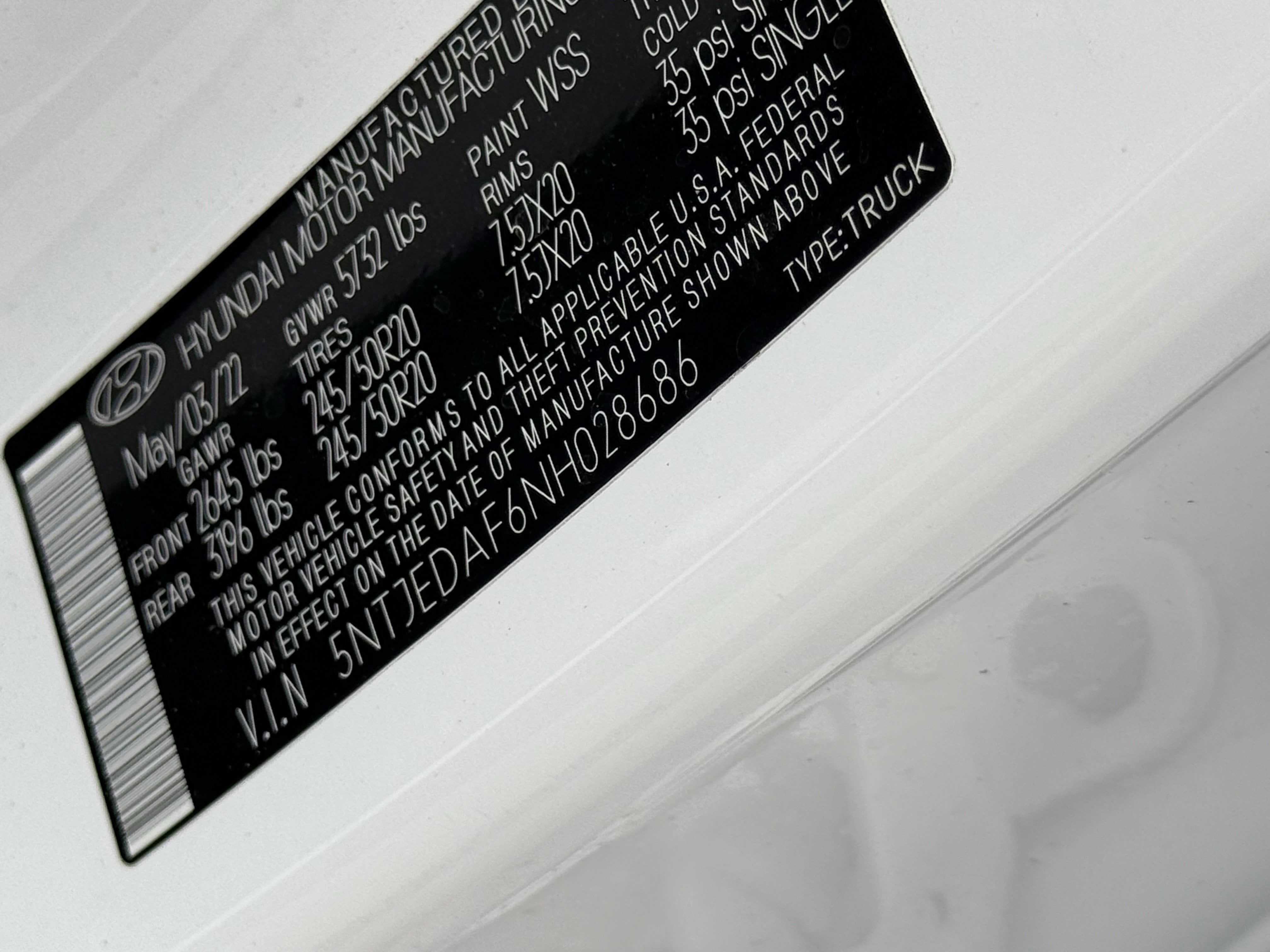 2022 Hyundai Santa Cruz Limited