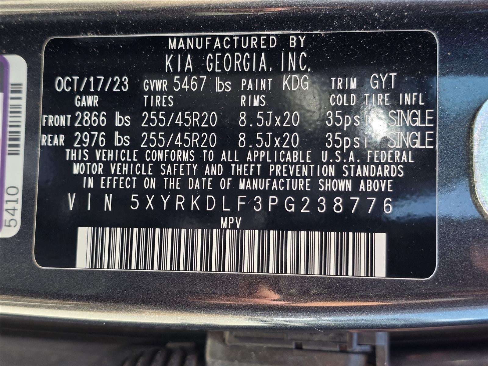 2023 Kia Sorento SX
