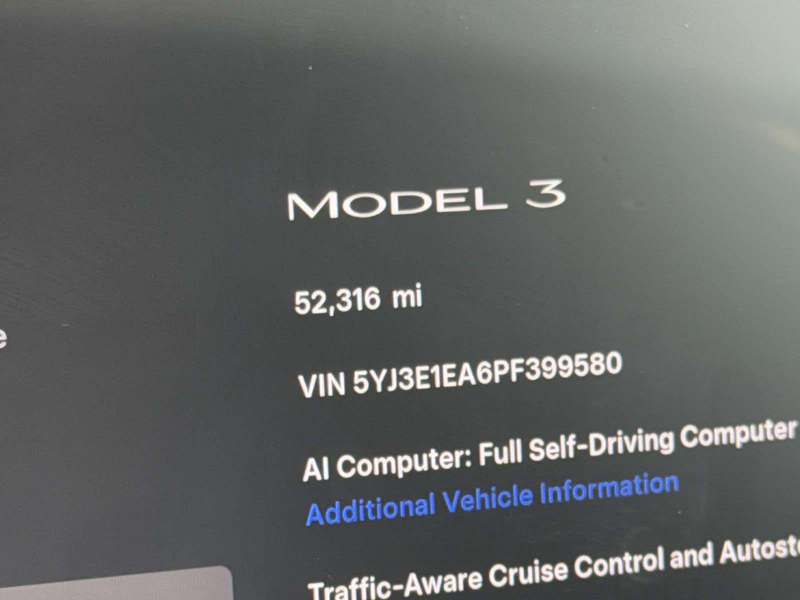 2023 Tesla Model 3 Rear-Wheel Drive