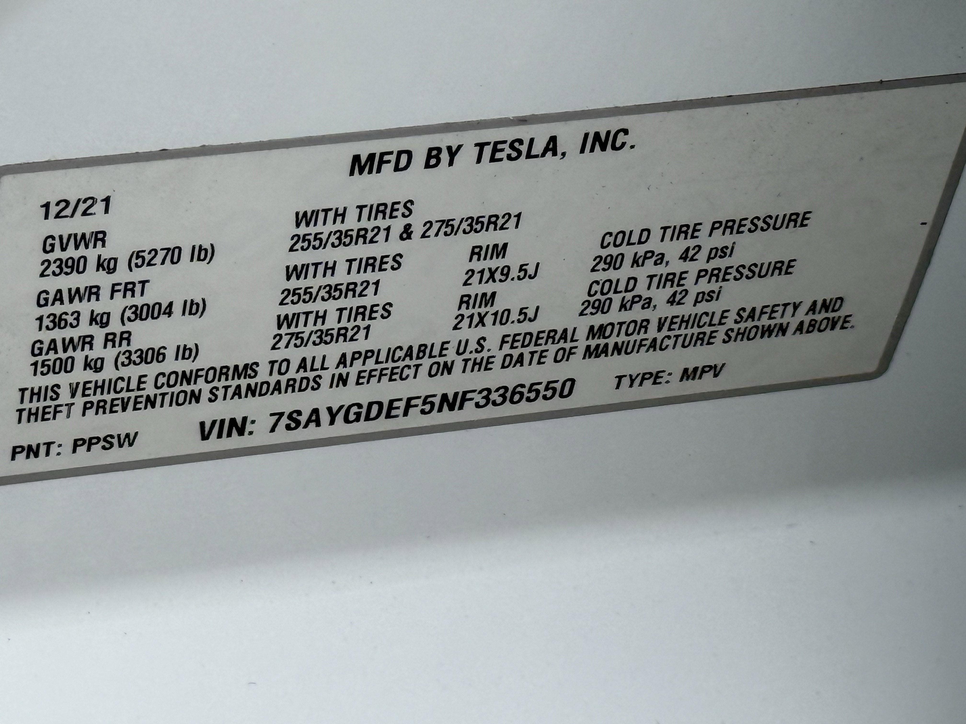 2022 Tesla Model Y Performance Dual Motor All-Wheel Drive