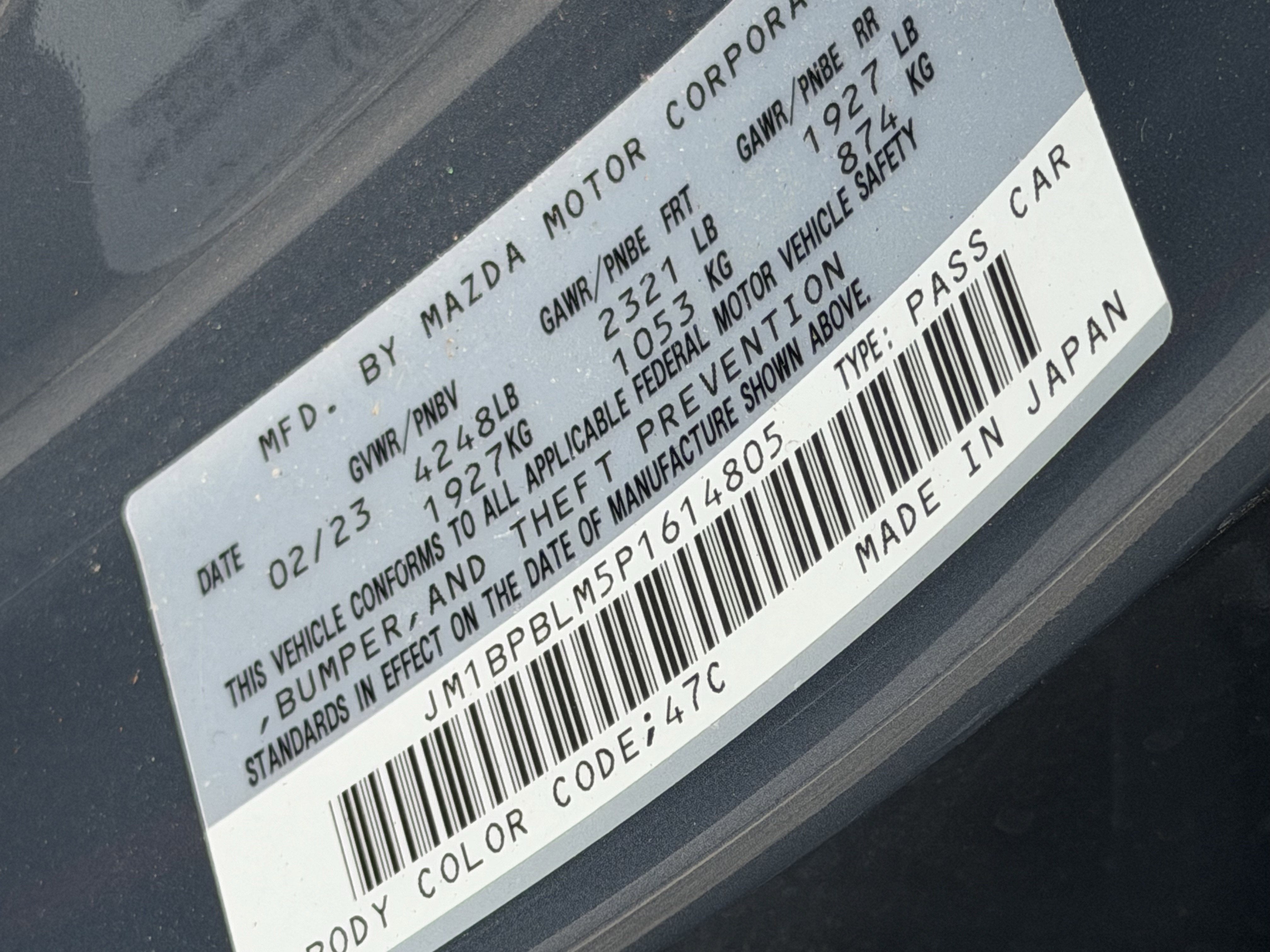 2023 Mazda Mazda3 Hatchback 2.5 S Carbon Edition