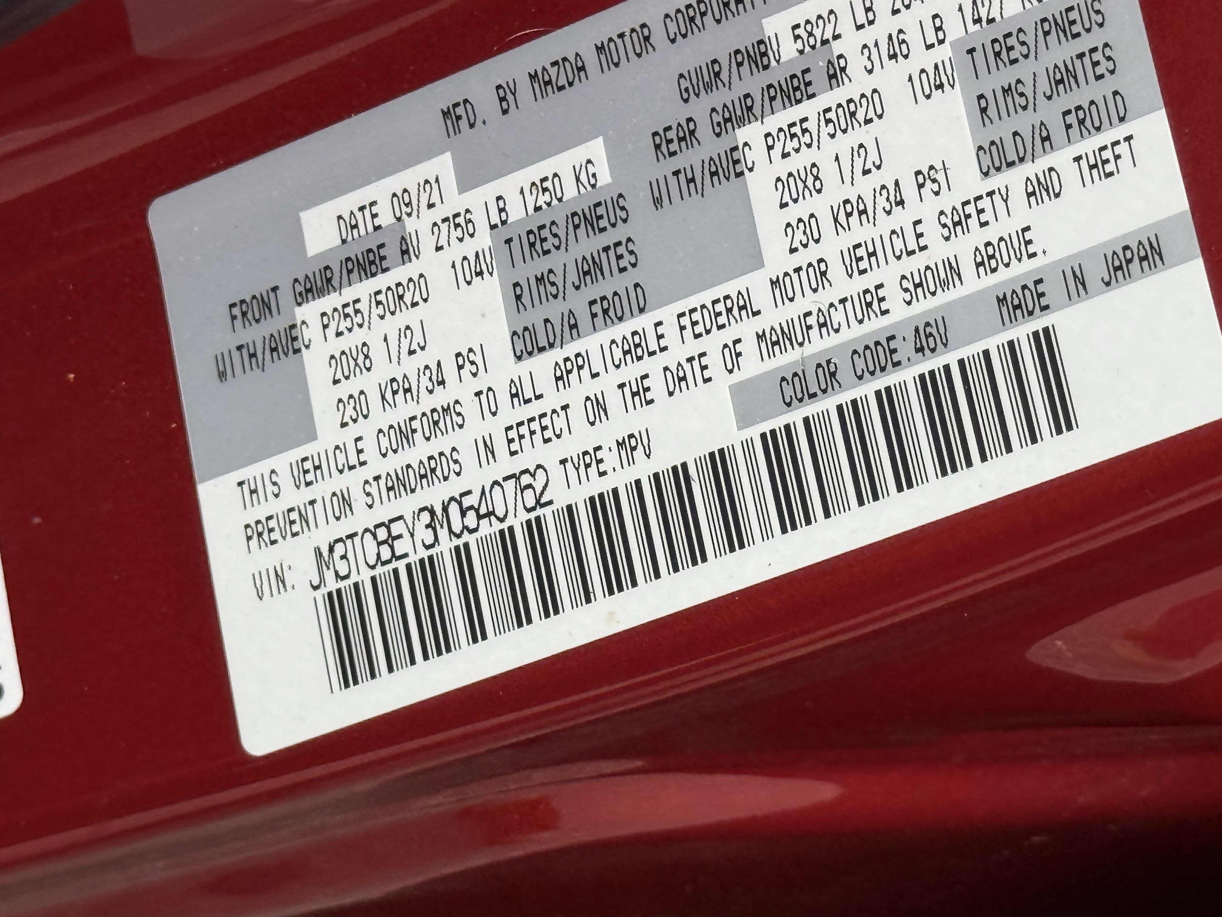 2021 Mazda Mazda CX-9 Signature