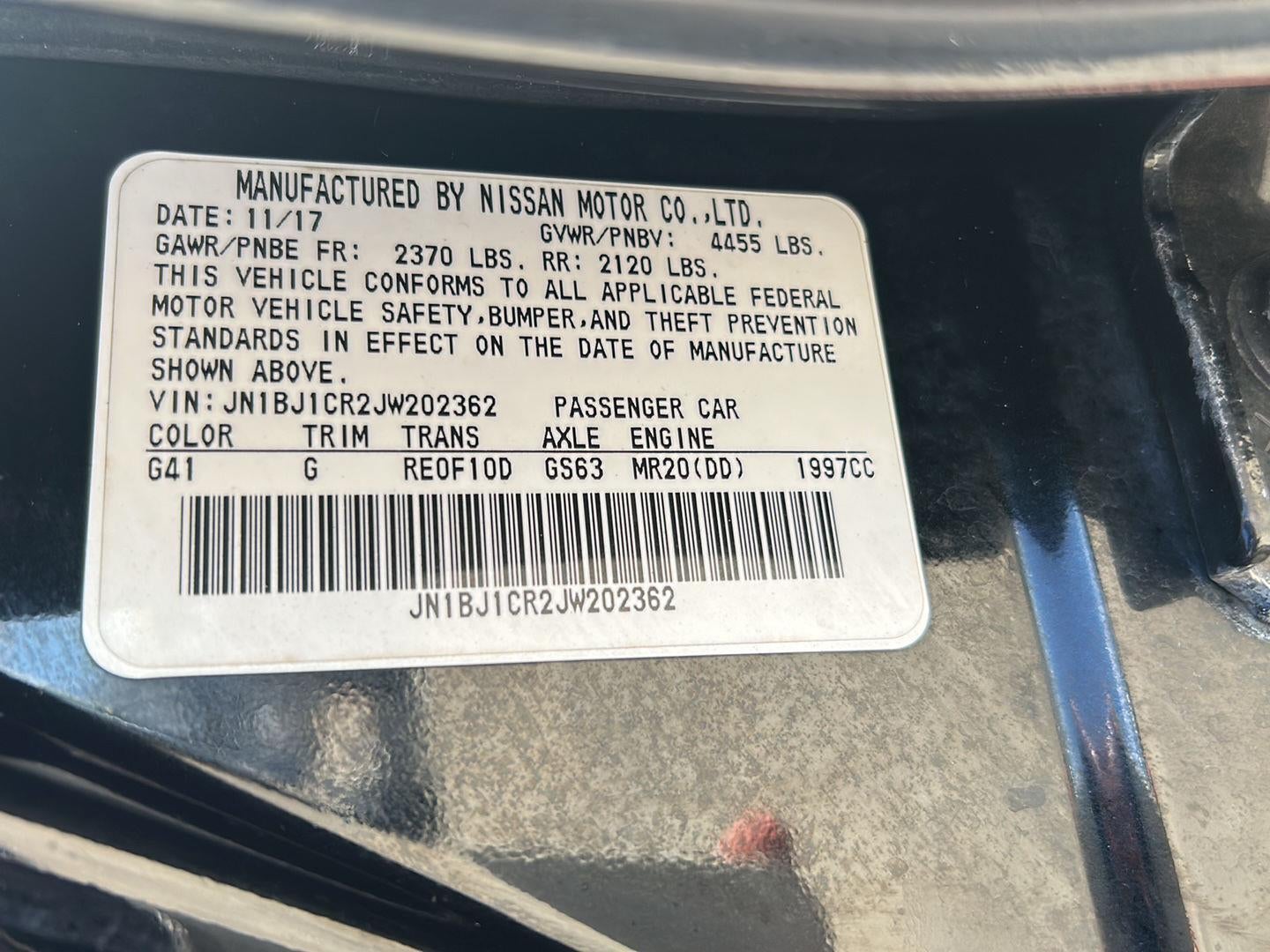 2018 Nissan ROGUE SPORT S