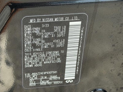 2023 INFINITI Qx80 PREMIUM SELECT