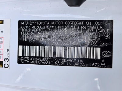 2016 Lexus RC 350 2dr Cpe RWD