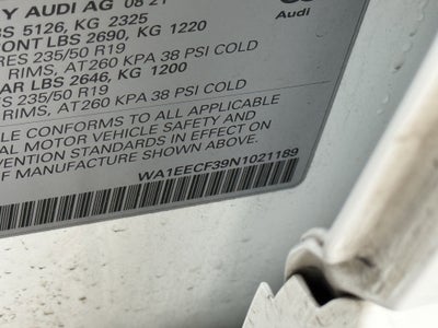 2022 Audi Q3 Premium Plus 45 TFSI S line quattro Tiptronic