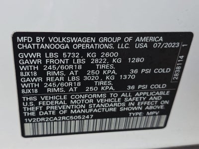 2024 Volkswagen Atlas 2.0T SE