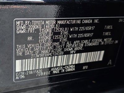 2021 Toyota Rav4 XLE