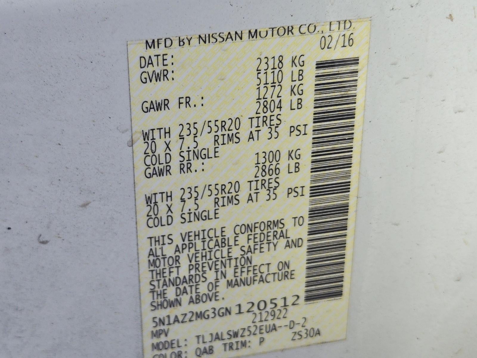 2016 Nissan Murano Platinum