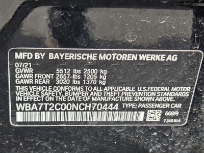 2022 BMW 7 Series 740i