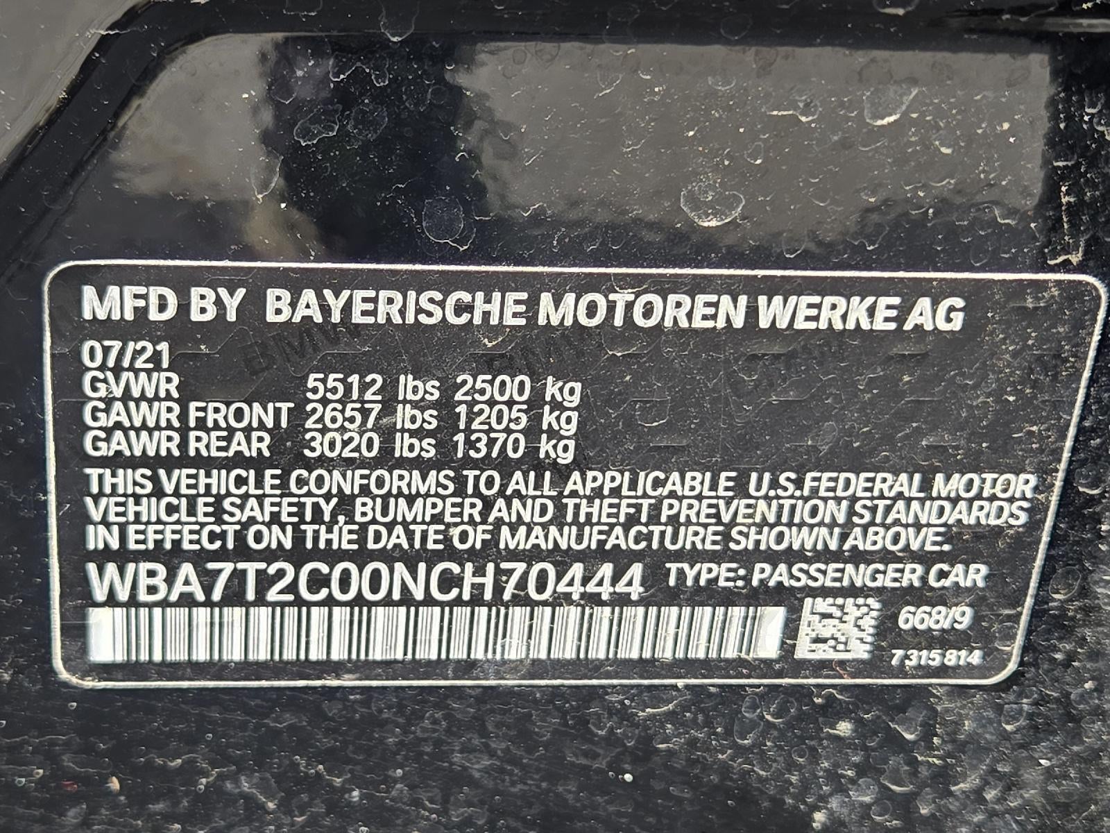 2022 BMW 7 Series 740i